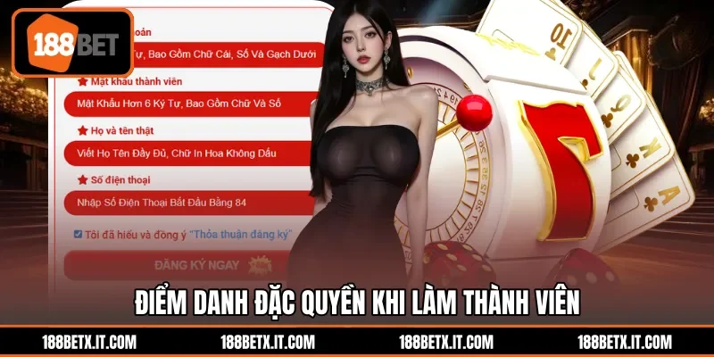 Điểm danh đặc quyền khi làm thành viên